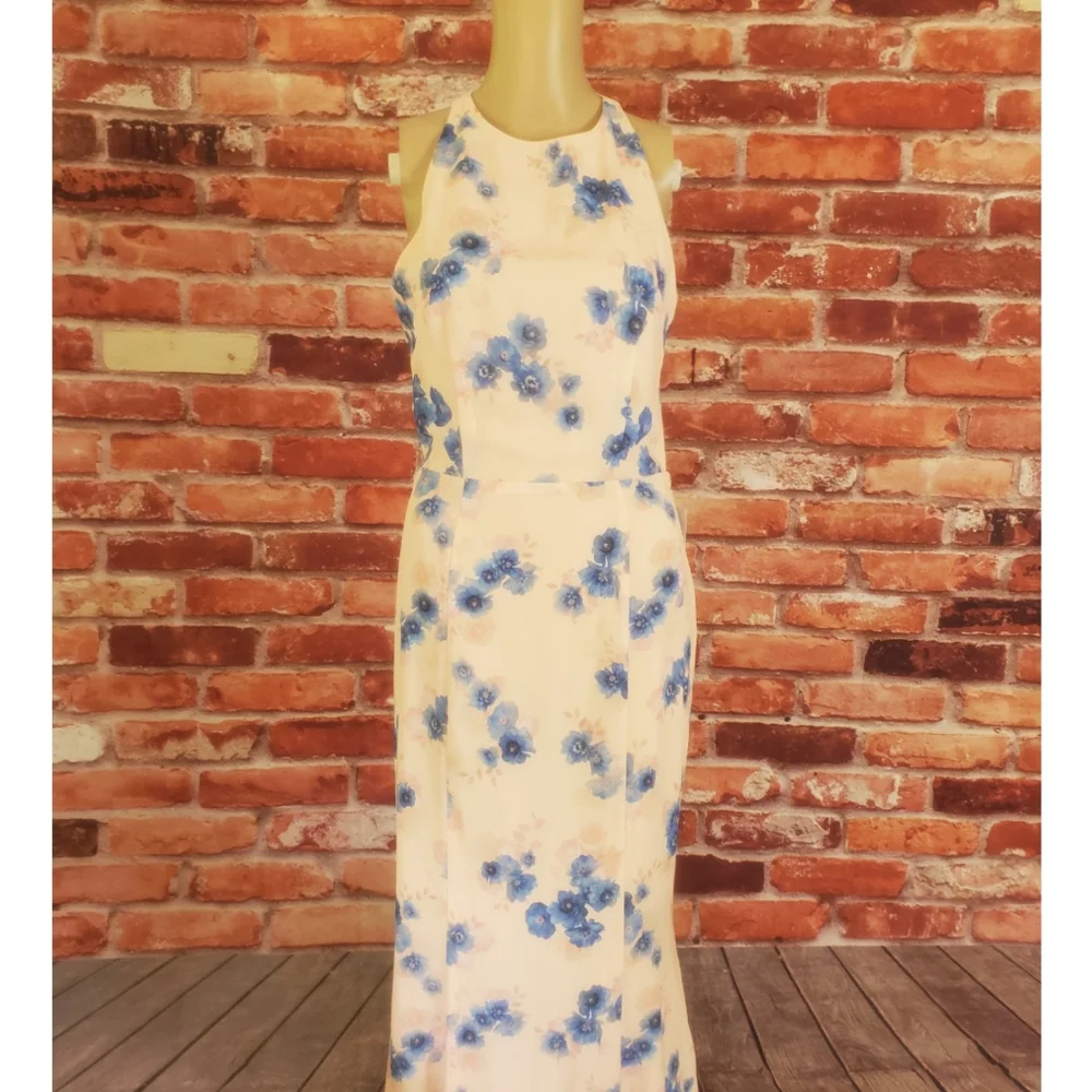 Jarlo Pink Floral Gown Size 6 NWT - Picture 3 of 4